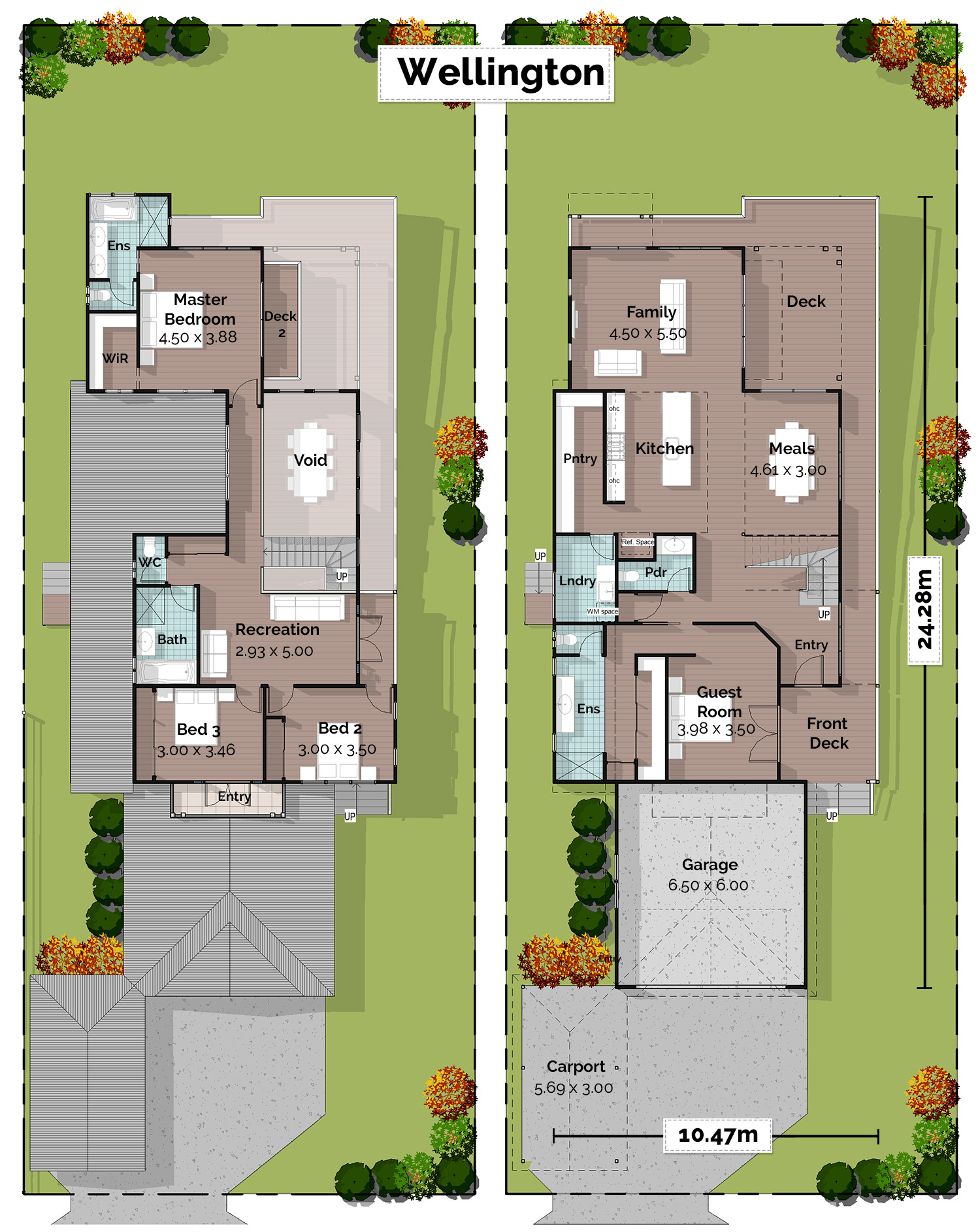 Wellington Sloping Lot House Plan Home Designs Building Prices Builders Building Buddy