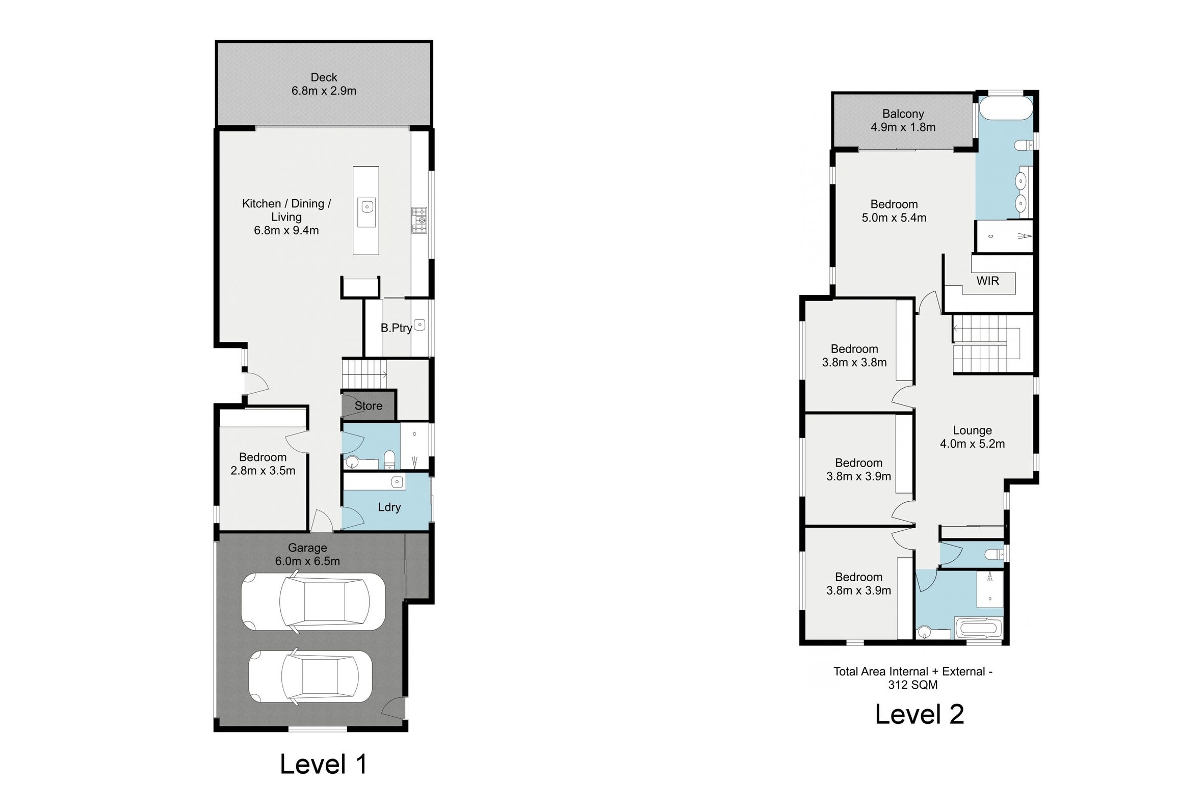 Modern 2 Storey House Design